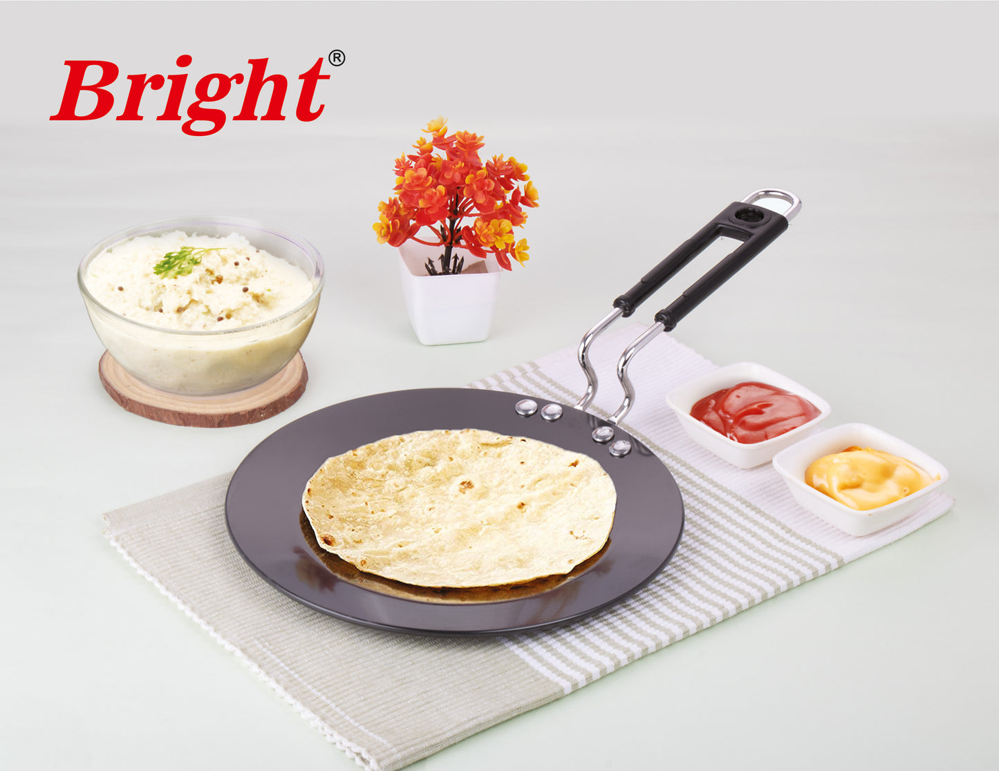 Concave Tawa - Roti Tawa - Induction base - Hard-Anodised - 4mm