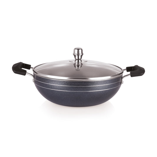 Deep Kadai with Glass Lid - Induction- 3mm