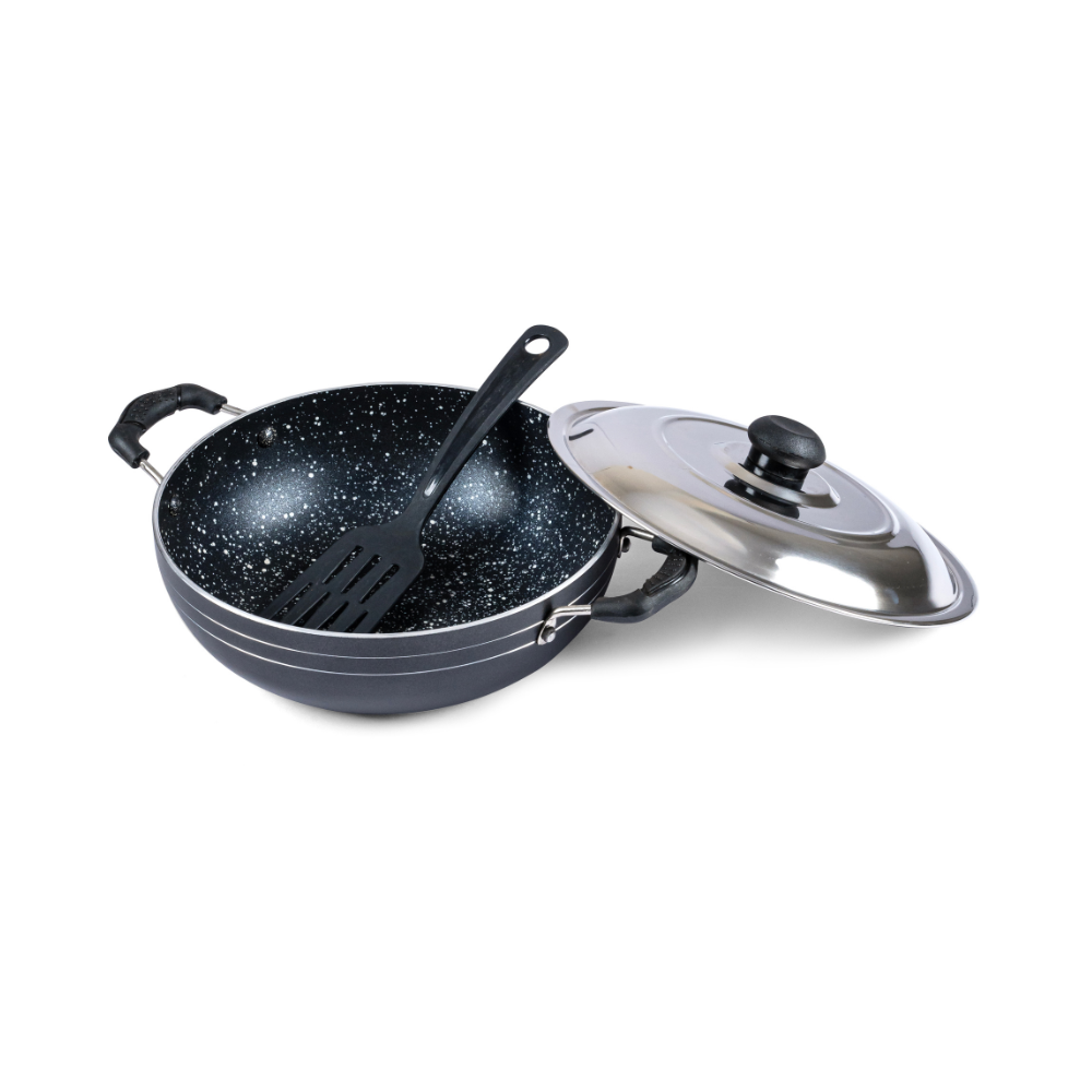 Deep Kadai with Steel Lid – 2.6mm